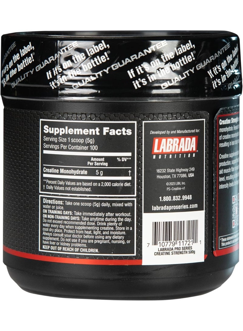 Labrada Pro Series Creatine Strength 100 Servings 500 Grams - Image 2
